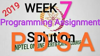 NPTEL Programming Data Structures And Algorithms Using Python WEEK 7 QUIZ Solution