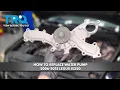 How to Replace Water Pump 2006-2015 Lexus IS250