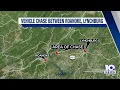Suspect arrested after vehicle pursuit in Bedford County Bedford Police Officer injured