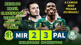 O MAIOR TIME DE SÃO PAULO ESTÁ CLASSIFICADO | Mirassol x Palmeiras | Melhores Momentos | 23/02/2025