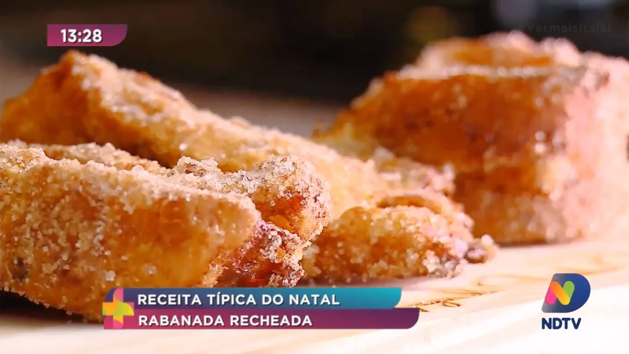 Receita típica do natal - rabanada recheada