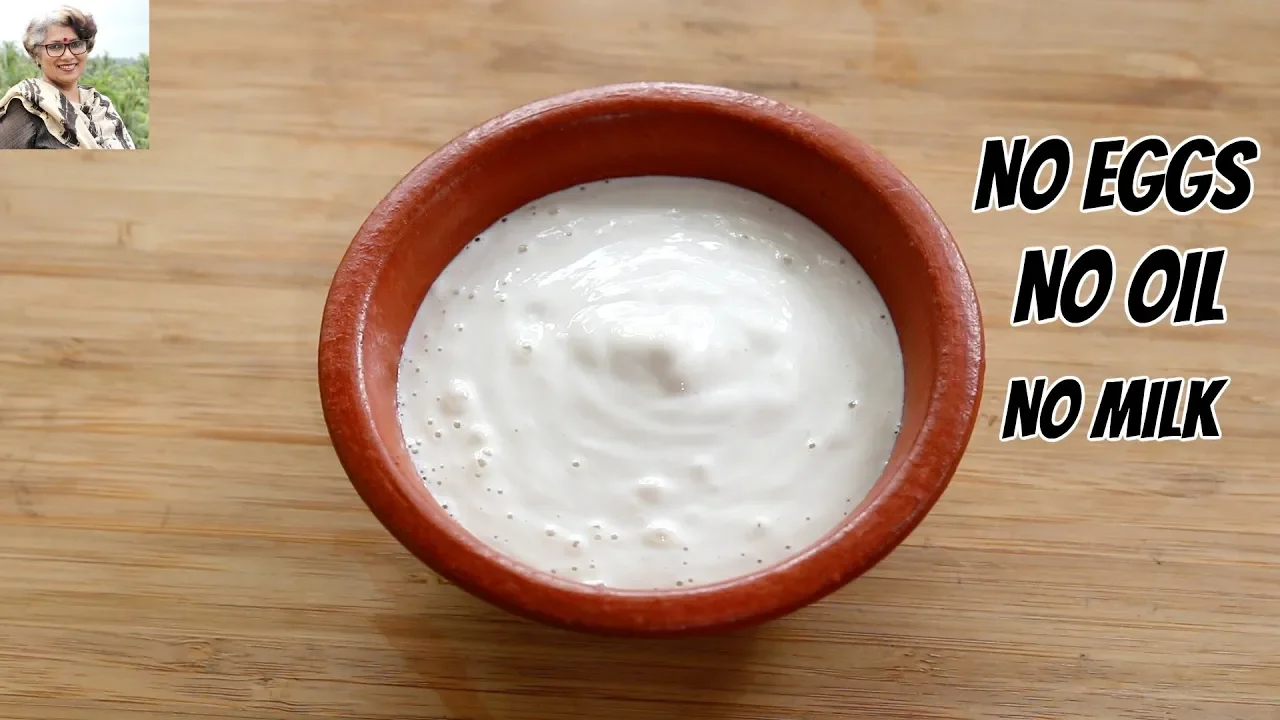 Oil Free & Eggless Mayonnaise In 1 Minute - How To Make Homemade Mayonnaise In A Mixie/Mixer Grinder