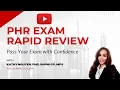 PHR Exam Rapid Review Fast-Track Your Exam Prep