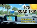 Driving on Interstate 75 from Valdosta Georgia to Sumter County Florida