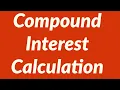 Compound Interest Calculation Using Custom Function