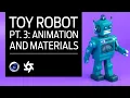 Cinema 4D - Toy Robot Tutorial Part 3 Looping Animation No Keyframes and Octane Setup