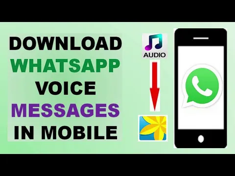 Download MP3 How to Download WhatsApp Voice Messages in Mobile Gallery