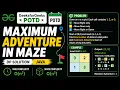 Adventure in a Maze GFG POTD DP Solution Java