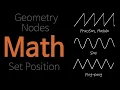 Visualization for each mode of math node with set position node Geometrh nodes Blender