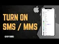 How To Turn On SMS On iPhone