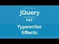 Arabic jQuery Practical Course - How To Create Typewriter Effects