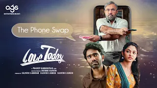 love today movie scene the phone swap pradeep ranganathan ivana sathyaraj ags entertainment