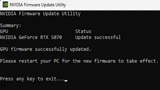 Nvidia update firmware to fix black blank screen on BIOS boot POST