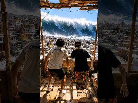 Se acerca un TSUNAMI, donde te escondes?🔥#humor #elige #memes #shorts