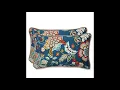 Pillow Perfect 562902 Telfair Peacock Tufted Seat Cushions Round Back 19 x 19 Blue