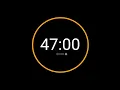 47 Minute Countdown Timer with Alarm iPhone Timer Style