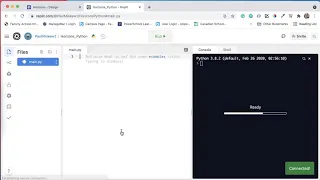 Setting up Replit - Python3