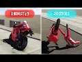 Active Ragdoll Simulation - Simple Motorcycle Physics UNITY