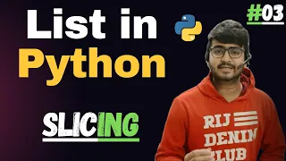 Slicing of List in Python List in Python Tutorial 03 Code Marathi