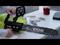How to replace a chain on a chainsaw - Another part of our Ryobi 40V 14 electric chainsaw review