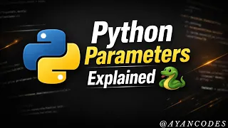 Python Function Parameters Explained in 3 Minutes Python for Beginners