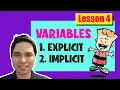Explicit and Implicit Variables