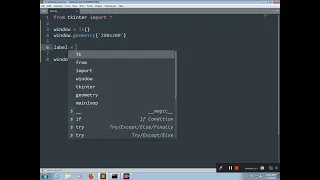 Hello World Basics Using Python Tkinter programming Tutorial