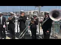 The Green Street Mortuary Marching Band for Lee A Goodin 1940-2018 in San Francisco s North Beach