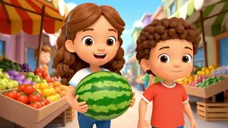 هيا بنا إلى السوق فواكه أغنية تعليمية للأطفال عربي 