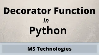 Python Tutorial Decorators - Dynamically Alter The Functionality Of Your Functions