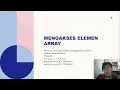UTS Struktur Data dan Algoritma Presentasi Pengenalan array dalam bahasa pemrograman python