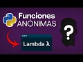 Que Son las Funciones Anonimas en Python