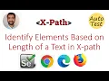 Identify elements based on string length in X-path