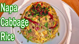 Healthier Alternatives to White Rice Napa Cabbage w Egg Stir Fry Keto Low Carb