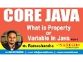 What is Property or Variable in Java Part 3 Core Java Tutorial Mr Ramachandra