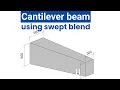 Revit family Parametric cantilever beam Swept blend