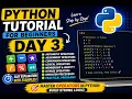 Python Tutorial Day 3 Operators in Python Arithmetic Logical Comparison Operators