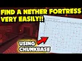 How to Find a NETHER FORTESS VERY EASILY Java Bedrock Using Chunkbase Minecraft Tutorial