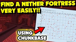 How to Find a NETHER FORTESS VERY EASILY Java Bedrock Using Chunkbase Minecraft Tutorial