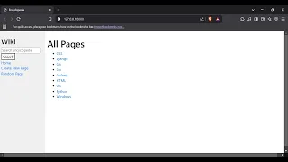 CS50 s Web Programming with Python and JavaScript - Wiki Project