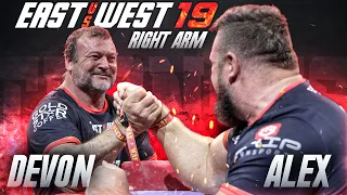 East Vs West 19 Alex Kurdecha Vs Devon Larratt Right Handed FULL MATCH 