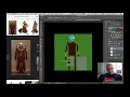 JavaScript-mancy Pixel Art Mooleen Warrior Monk Take 1