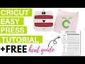 Cricut Easy Press Tutorial and Free Temperature Guide