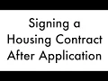 Housing Contract Instructions 2019