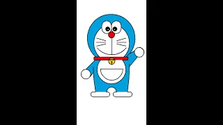 Doraemon Character drawn using Python Turtle Library Infinite Coder
