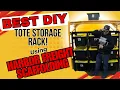 Simple Mobile TOTE Rack using Harbor Freight Scaffolding