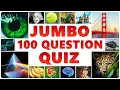 Jumbo Gemengde Kennisquiz - 100 Vragen (Makkelijke en Middelmatige Vragen Mix)
