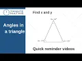 How to work out angles in a triangle with algebra - GCSE maths grade 5