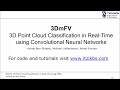 3DmFV 3D Point Cloud Classification in Real-Time using Convolutional Neural Networks