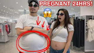 MAKING MY HUSBAND PREGNANT FOR 24HRS!! *MUST WATCH*